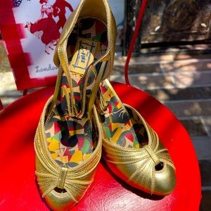 Miss L-Fire Gorgeous PersiaGold Vintage Style Shoe